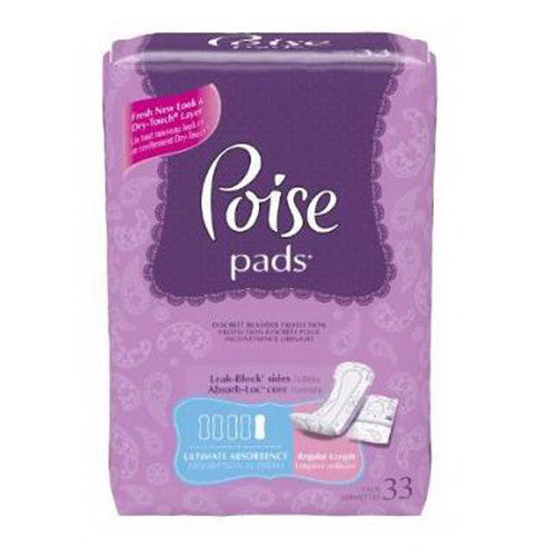 Poise Maximum Absorbency Pads With Side Shields - 48 Ea